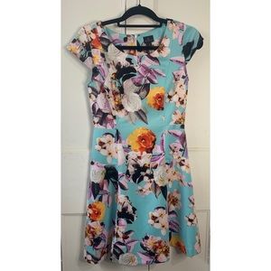 Worthington Blue Floral Dress